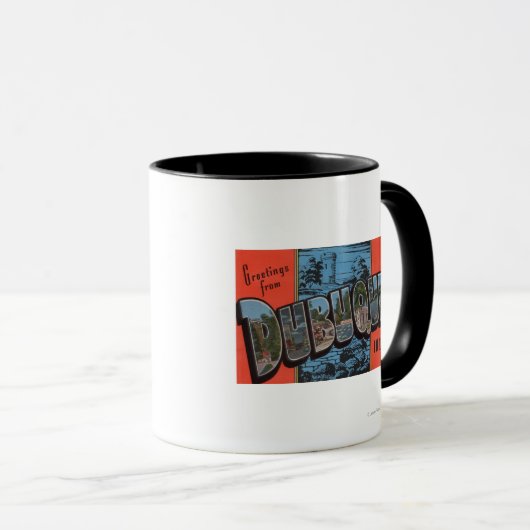 Dubuque, IowaLarge Letter ScenesDubuque, IA Mok (Voorkant rechts)