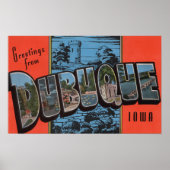 Dubuque, IowaLarge Letter ScenesDubuque, IA Poster (Voorkant)