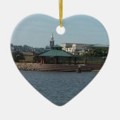 Dubuque River Walk Keramisch Ornament (Voorkant)