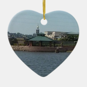 Dubuque River Walk Keramisch Ornament