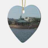 Dubuque River Walk Keramisch Ornament (Links)