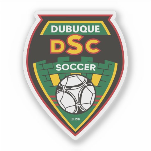 Dubuque Soccer Club Stickers (Voorkant)