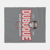 Dubuque Voetbalclub Academy Dekbed Fleece Deken (Voorkant (Horizontaal))