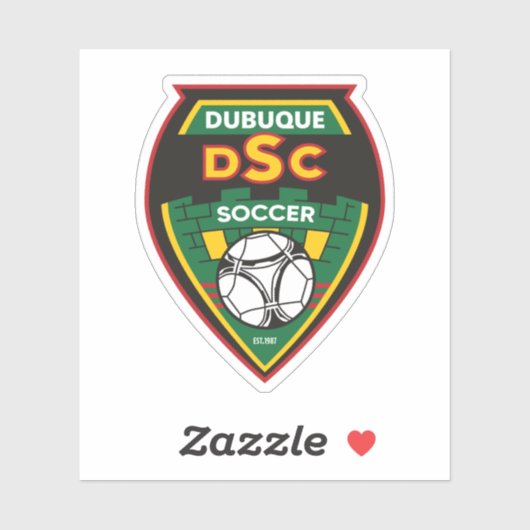 Dubuque Voetbalclub Stickers (Vel)