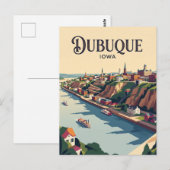 Dubuque VS Briefkaart (Voorkant / Achterkant)
