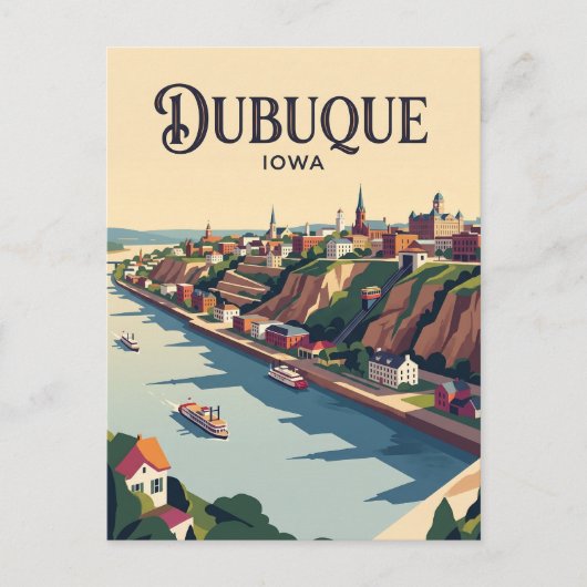 Dubuque VS Briefkaart (Voorkant)