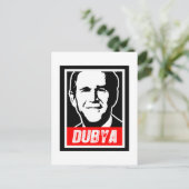 DUBYA BRIEFKAART (Staand voorkant)