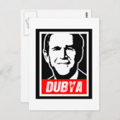 DUBYA BRIEFKAART (Voorkant / Achterkant)