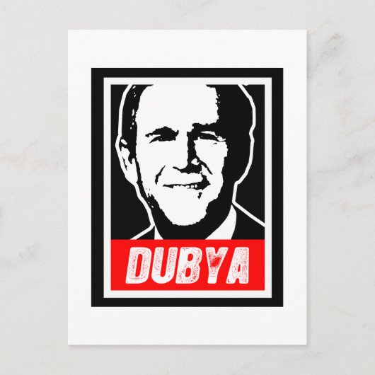 DUBYA BRIEFKAART (Voorkant)