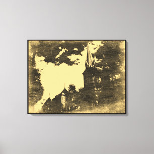 Duc Ba Church -  schildoek Canvas Afdruk