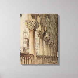 Ducal Palace (door John Ruskin) Canvas Afdruk