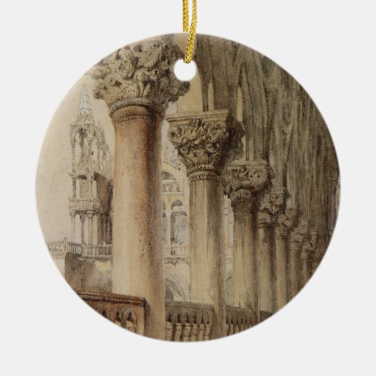 Ducal Palace (door John Ruskin) Keramisch Ornament (Voorkant)