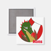 Ducasse of Mons - Doudou - souvenir uit België Magneet (Voorkant / Achterkant)