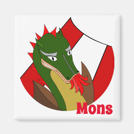 Ducasse of Mons - Doudou - souvenir uit België Magneet