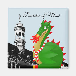 Ducasse van Bergen - Doudou - souvenir uit België Magneet