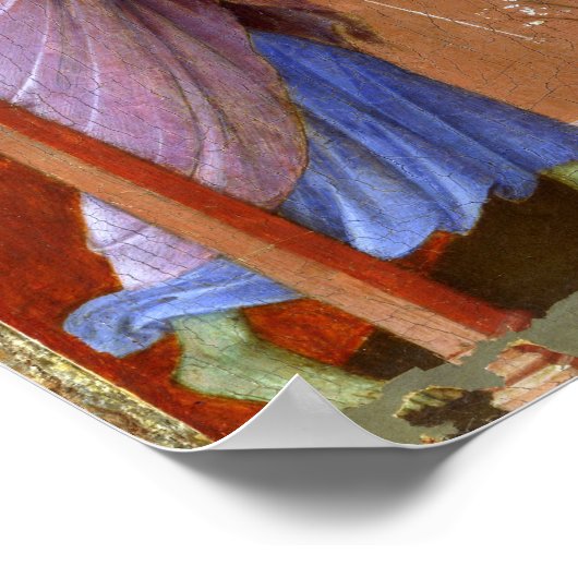 Duccio di Buoninsegna De aankondiging Poster (Hoek)