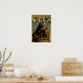 Duccio di Buoninsegna - Madonna of Franciscans Poster (Keuken)