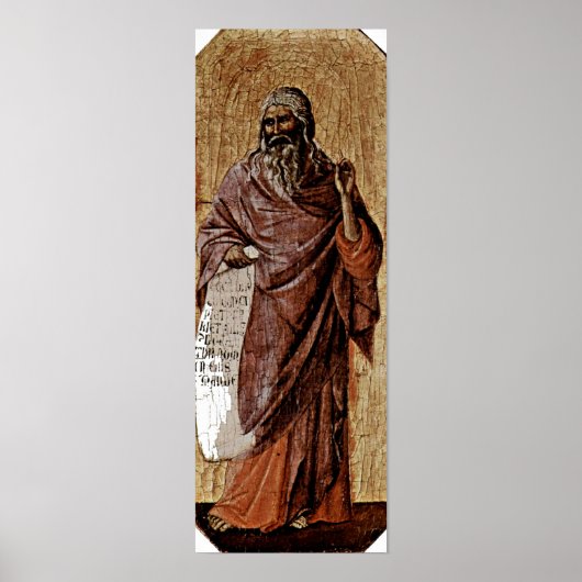 Duccio di Buoninsegna - Profeet Isaiah Poster (Voorkant)