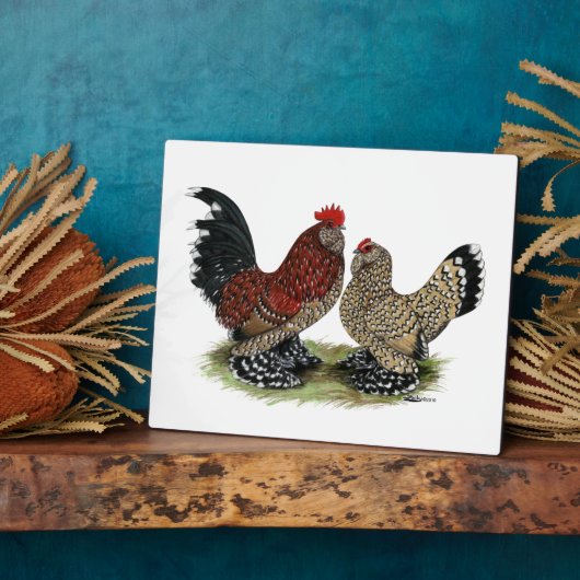 D'Uccle Bantams: Mille Fleur Fotoplaat (Zijkant)