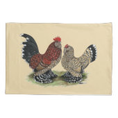 D'Uccle Bantams: Mille Fleur Kussensloop (Achterkant)