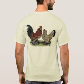 D'Uccle Bantams:  Mille Fleur T-shirt (Achterkant)