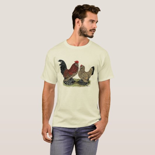 D'Uccle Bantams:  Mille Fleur T-shirt (Voorkant volledig)