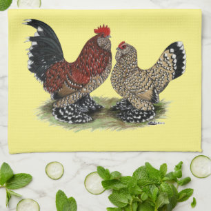 D'Uccle Bantams: Mille Fleur Theedoek
