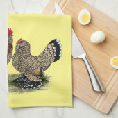 D'Uccle Bantams: Mille Fleur Theedoek (Quarter Fold)