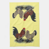 D'Uccle Bantams: Mille Fleur Theedoek (Verticaal)