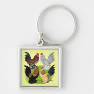 D'Uccles Four Roosters Sleutelhanger