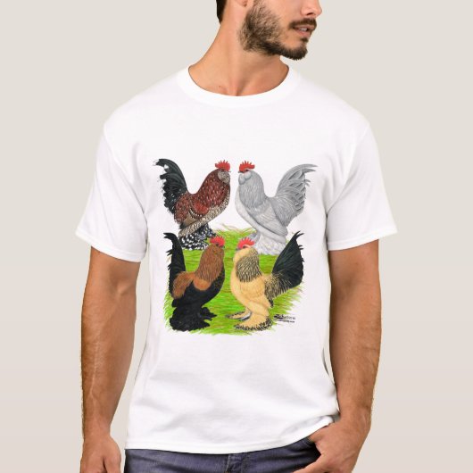 D'Uccles Four Roosters T-shirt (Voorkant)