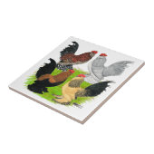 D'Uccles Four Roosters Tegeltje (Zijkant)