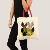 D'Uccles Four Roosters Tote Bag (Voorkant (product))