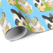 D'Uccles Six Hens Cadeaupapier (Rol Hoek)