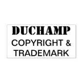 Duchamp, Copyright & Handelsmerk Rubber Stamp Zelfinktende Stempel (Design)