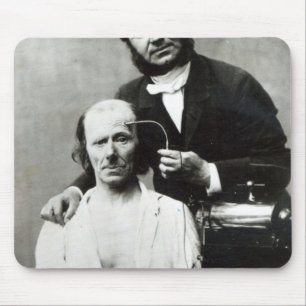 Duchenne de Boulogne met een "slachtoffer patiënt" Muismat