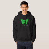 Duchenne Muscular Dystrophy Awareness Month Green Hoodie (Voorkant volledig)