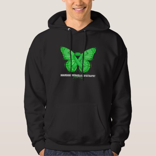 Duchenne Muscular Dystrophy Awareness Month Green Hoodie (Voorkant)
