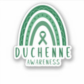 Duchenne spierdystrofie DMD regenboog lint Sticker (Voorkant)