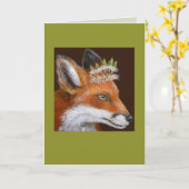 Duchess de fox-kaart kaart (Gele Bloem)