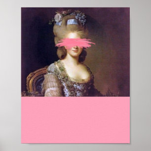 Duchess,  gewijzigde roze kunst poster