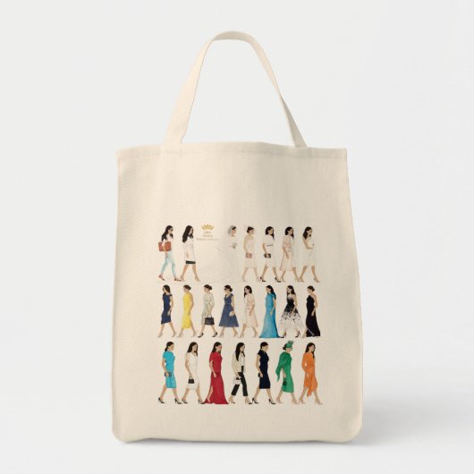 Duchess Meghan Markle Royal Style Grocery Tote Tote Bag (Voorkant)