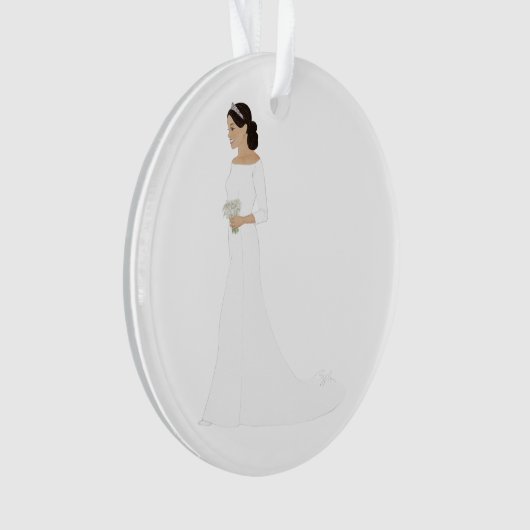 Duchess Meghan Markle Royal Wedding Ornament (voorkant)
