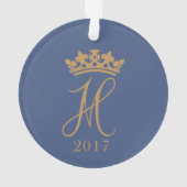 Duchess Meghan Sussex Royal Verloving 2017 Ornament (achterkant)