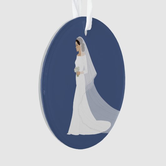 Duchess Meghan Sussex Royal Wedding 2018 Ornament (voorkant)