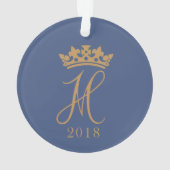 Duchess Meghan Sussex Royal Wedding 2018 Ornament (achterkant)
