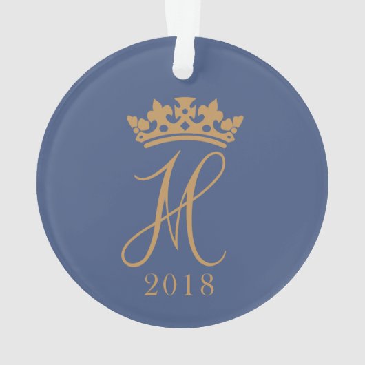 Duchess Meghan Sussex Royal Wedding 2018 Ornament (achterkant)