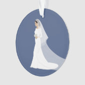 Duchess Meghan Sussex Royal Wedding 2018 Ornament (voorkant)