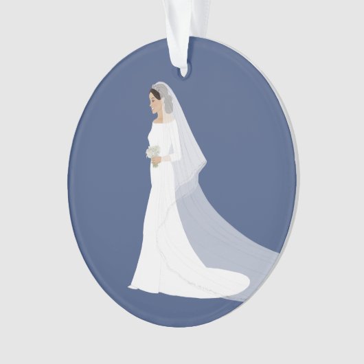 Duchess Meghan Sussex Royal Wedding 2018 Ornament (voorkant)