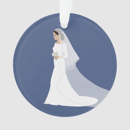 Duchess Meghan Sussex Royal Wedding 2018 Ornament (voorkant)